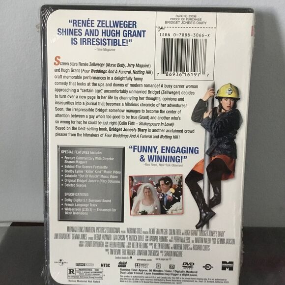 Bridget Jones’s Diary’s Uncensored Uninhibited Unmarried DVD Hugh Grant Comedy - Picture 2 of 3